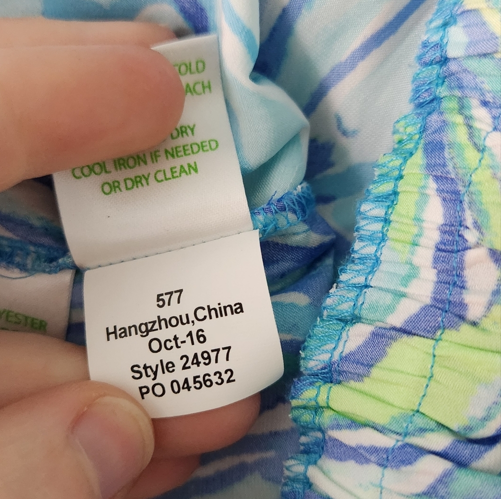 Lilly Pulitzer Blue Swirl Oyster Halter Jumpsuit - Picture 9 of 9